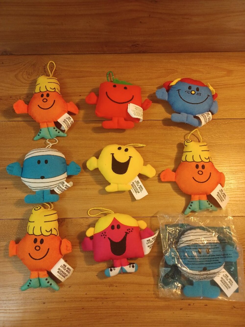 Little Miss Giggles McDonald's Mr. Men 2022 Soft Toy Lot Of 9